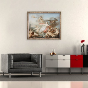 Tablou inramat - Jean Baptiste Marie Pierre - Rapirea Europei, 70 x 85 cm - Img 2