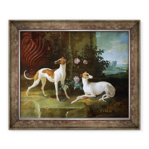 Tablou inramat - Jean-Baptiste Oudry - Misse si Turlu, 50 x 60 cm