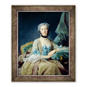 Tablou inramat - Jean-Baptiste Perronneau - Madame de Sorquainville, 50 x 60 cm