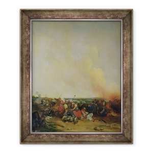 Tablou inramat - Jean-Baptiste-Prudent Carbillet - Batalia de la Sidi-Ferruch, 50 x 60 cm