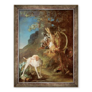 Tablou inramat - Jean-Baptiste Simeon Chardin - Caine si Joc, 70 x 90 cm