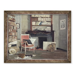 Tablou inramat - Jean-Charles Cazin - Interiorul studiului doctorului X, 60 x 80 cm