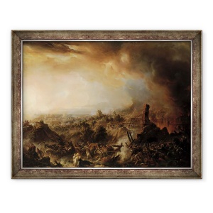 Tablou inramat - Jean Charles Langlois - Arderea Moscovei in 1812, 60 x 80 cm