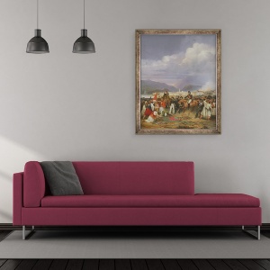 Tablou inramat - Jean Charles Langlois - Capturarea Castelului Morea, 30 octombrie 1828, 50 x 60 cm - Img 2