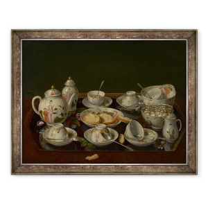 Tablou inramat - Jean-Etienne Liotard - Natura moarta, Set de ceai, 70 x 90 cm