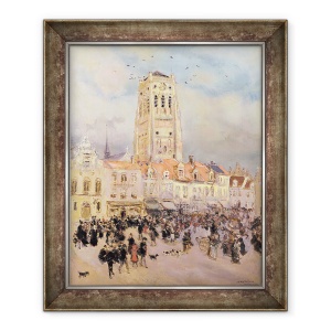 Tablou inramat - Jean Francois Raffaelli - Orasul de Nord, 50 x 60 cm
