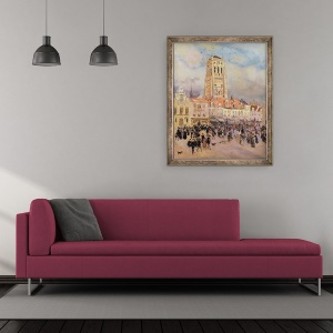 Tablou inramat - Jean Francois Raffaelli - Orasul de Nord, 50 x 60 cm - Img 2