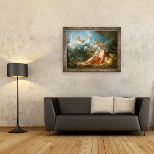 Tablou inramat - Jean-Honore Fragonard - Diana si Endymion, 60 x 80 cm - Img 2