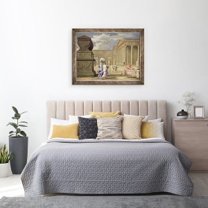 Tablou inramat - Jean Lemaire - Peisaj clasic, 70 x 90 cm - Img 3