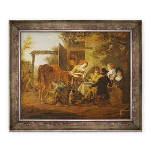 Tablou inramat - Jean Louis De Marne - Gustari la tara, 70 x 85 cm