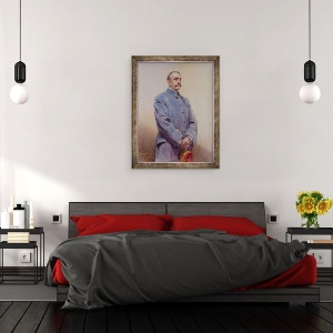 Tablou inramat - Jean Patricot - Portretul maresalului Ferdinand Foch 1851-1929 1920, 70 x 90 cm - Img 3