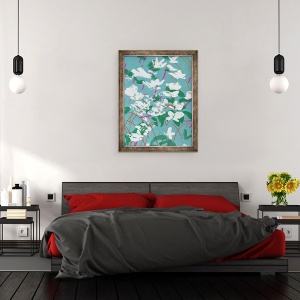 Tablou inramat - Jenny Frean - Teal Tales, 60 x 80 cm - Img 3