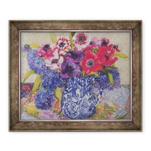 Tablou inramat - Joan Thewsey - Anemone intr-un ulcior antic, 70 x 85 cm
