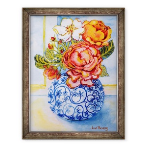 Tablou inramat - Joan Thewsey - Casuta trandafiri, 60 x 80 cm