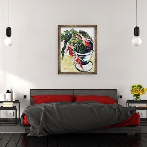 Tablou inramat - Joan Thewsey - Fuchsia, 60 x 80 cm - Img 3