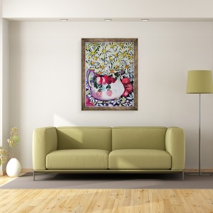Tablou inramat - Joan Thewsey - Marguerites in 30 de ani Jug,2001, 60 x 80 cm - Img 2