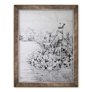 Tablou inramat - Joan Thewsey - Pompa de Gradina, 1973, 70 x 90 cm