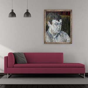 Tablou inramat - Joan Thewsey - Portret De Femeie,1978, 70 x 85 cm - Img 2