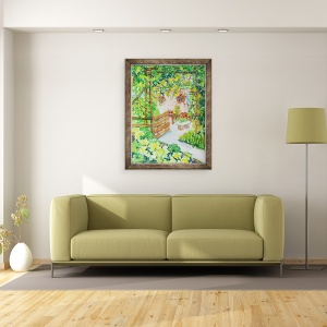 Tablou inramat - Joan Thewsey - Rubarba si mere, Red Cottage Studios Suffolk, 2011, 70 x 90 cm - Img 2