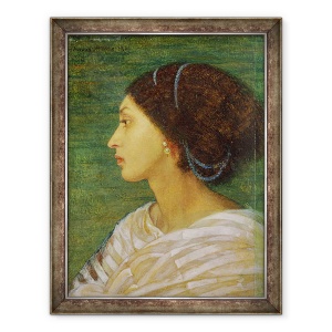 Tablou inramat - Joanna Boyce Wells - seful unei femei mulatto, 60 x 80 cm