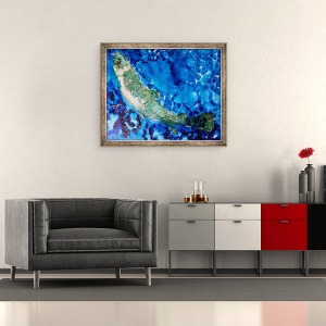 Tablou inramat - jocasta shakespeare - salmon, 70 x 85 cm - Img 2