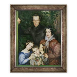 Tablou inramat - Johann Friedrich Dieterich - Familia Rauter, 50 x 60 cm