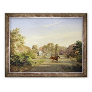 Tablou inramat - Johann Georg Haeselich - Gut Grabau, langa Oldesloe, 60 x 80 cm
