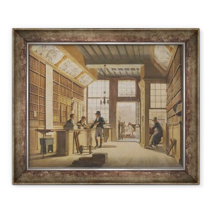 Tablou inramat - Johannes Jelgerhuis - Magazinul dealerului Pieter Meijer Warnars pe Vijgendam din Amsterdam, 70 x 85 cm