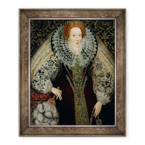 Tablou inramat - John Bettes the Younger - Queen Elizabeth I, 70 x 85 cm