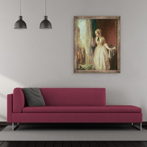 Tablou inramat - John Callcott Horsley - Ramas-bun al soldatului, 50 x 60 cm - Img 2