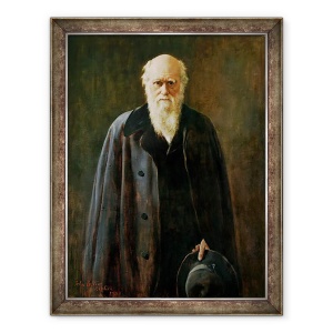 Tablou inramat - John Collier - Portretul lui Charles Darwin 1809-1882 1883, 60 x 80 cm