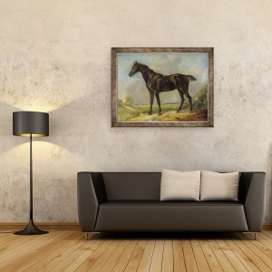 Tablou inramat - John Constable - Calul de Calareala Negru al Constable, 60 x 80 cm - Img 2