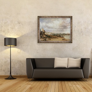 Tablou inramat - John Constable - Parada Marina si Pier Lant Vechi, 60 x 80 cm - Img 2