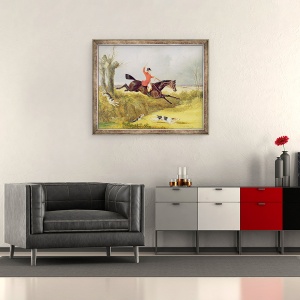 Tablou inramat - John Frederick Herring Snr - Curatarea unui sant, 50 x 60 cm - Img 2