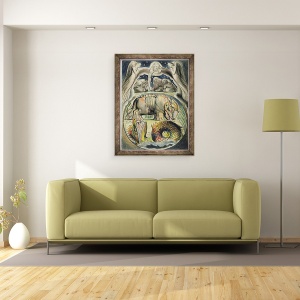 Tablou inramat - John Linnell - Behemoth si Leviatan, 70 x 90 cm - Img 2