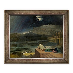 Tablou inramat - John Martin - Pocainta de Ninive, 70 x 85 cm