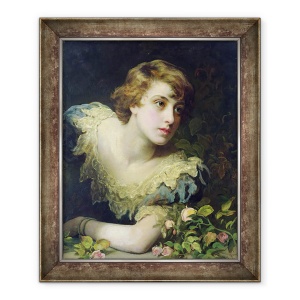 Tablou inramat - John Rogers Herbert - Asteptari, 70 x 85 cm
