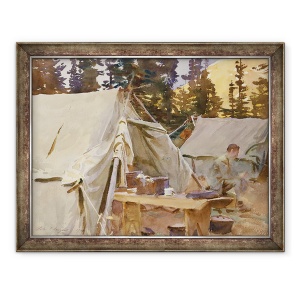 Tablou inramat - John Singer Sargent - Tabara la lacul OHara, 70 x 90 cm
