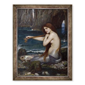 Tablou inramat - John William Waterhouse - A Mermaid, 60 x 80 cm