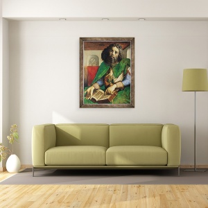 Tablou inramat - Joos van Gent - Portretul lui Platon 429-347 i.Hr. c.1475, 60 x 80 cm - Img 2
