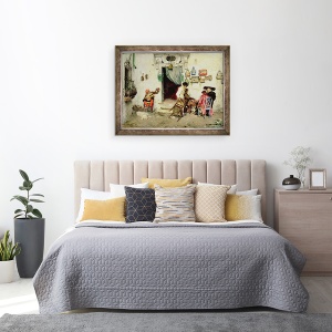 Tablou inramat - Jose-Jimenes Aranda - Magazinul lui Figaro, 70 x 90 cm - Img 3