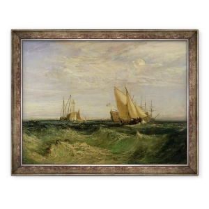 Tablou inramat - Joseph Mallord William Turner - Confluenta dintre Tamisa si Medway, 70 x 90 cm