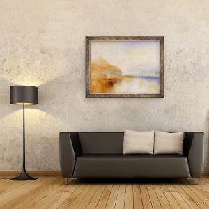 Tablou inramat - Joseph Mallord William Turner - Debarcaderul Inverary, Loch Fyne, Dimineata, 60 x 80 cm - Img 2