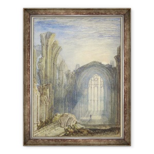 Tablou inramat - Joseph Mallord William Turner - Melrose Abbey, 60 x 80 cm