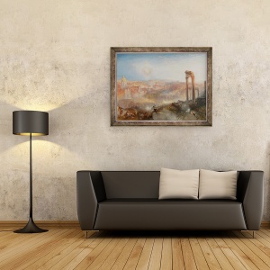 Tablou inramat - Joseph Mallord William Turner - Roma moderna, Campo Vaccino, 60 x 80 cm - Img 2