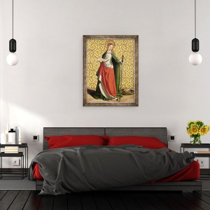 Tablou inramat - Josse Lieferinxe - Sfanta Ecaterina din Alexandria, 70 x 90 cm - Img 3