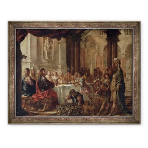 Tablou inramat - Juan de Valdes Leal - Casatoria la Cana, 60 x 80 cm