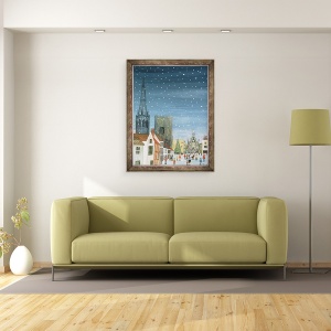 Tablou inramat - Judy Joel - Catedrala Chichester, 60 x 80 cm - Img 2