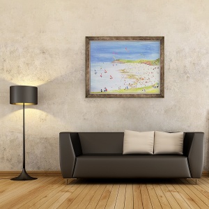Tablou inramat - Judy Joel - Stanci si golf, 70 x 90 cm - Img 2