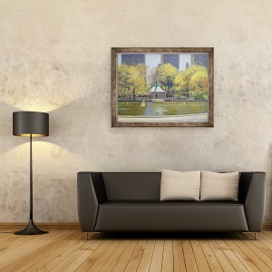 Tablou inramat - Julian Barrow - Lacul cu barca, Parcul Central, New York, 60 x 80 cm - Img 2